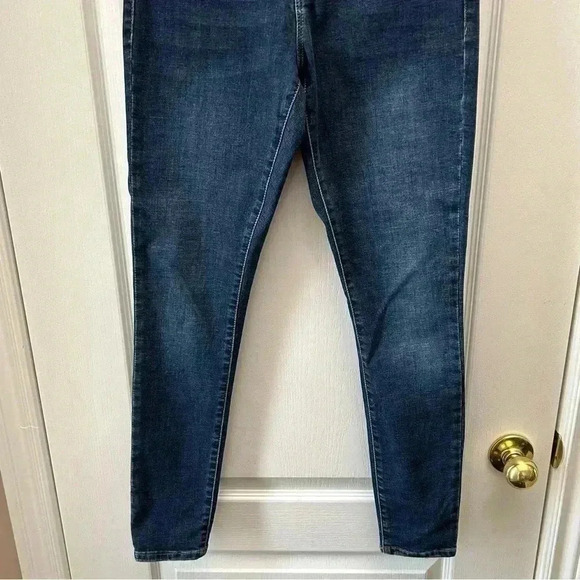 Topshop Moto Sidney Skinny Jeans Mid Rise  Dark Blue Size 26 - Picture 7 of 16